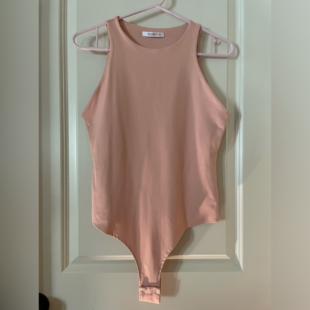 ReoRia Women’s Pink Nude Bodysuit